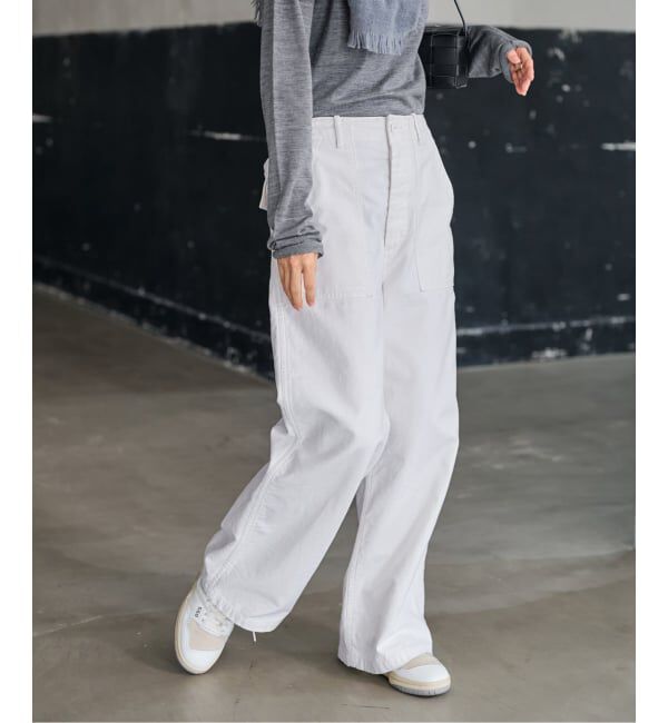 FRAMeWORK「≪一部カラーWEB限定≫ミリタリースラブバックサテンベイカーパンツ」|カーゴ|