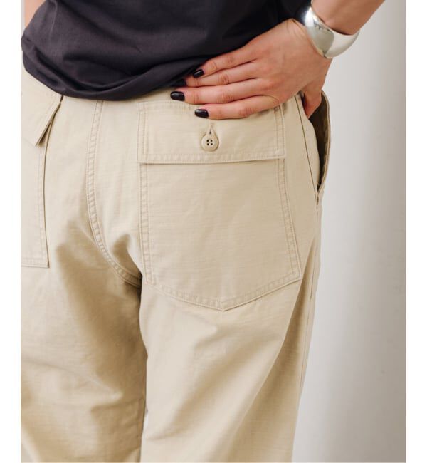 FRAMeWORK「≪一部カラーWEB限定≫ミリタリースラブバックサテンベイカーパンツ」|カーゴ|