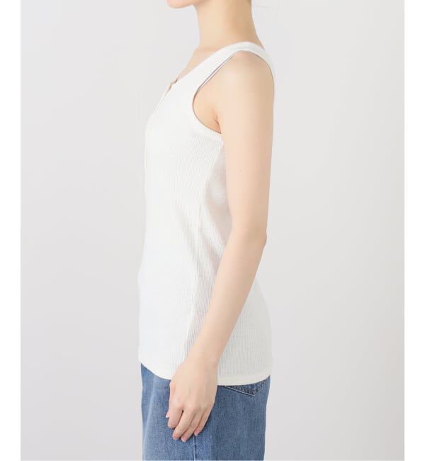 FRAMeWORK「《追加》コットンLINENテレコヘンリータンク2」|タンクトップ|