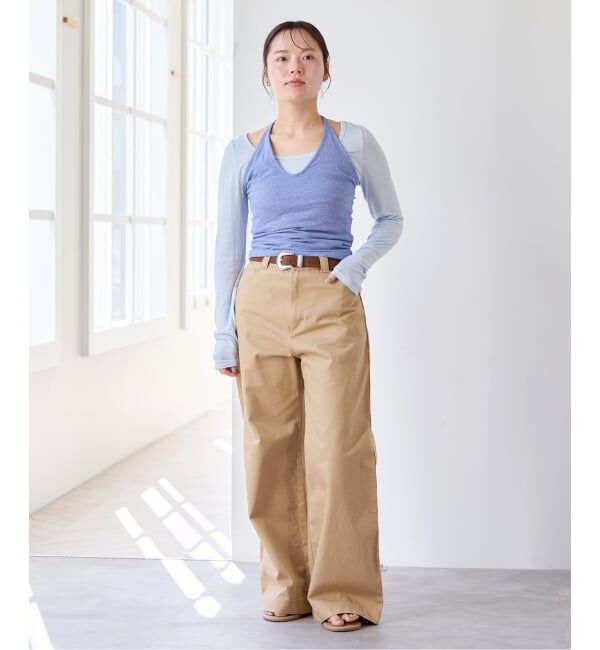 U by SPICK&SPAN「《新色 / 追加》ヴィンテージライクチノパンツ」|チノ|