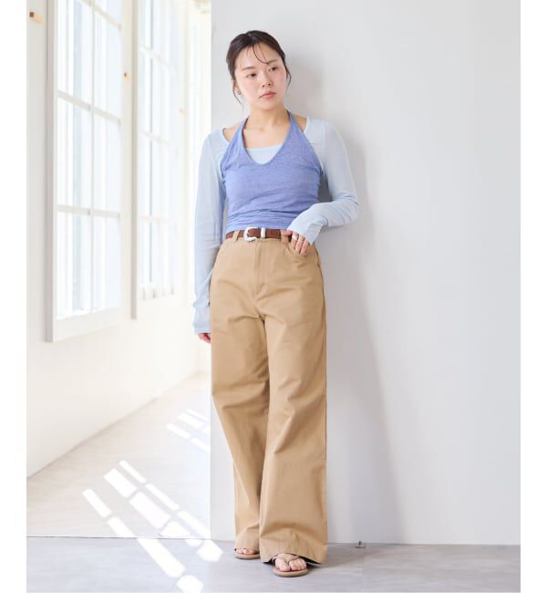 U by SPICK&SPAN「《新色 / 追加》ヴィンテージライクチノパンツ」|チノ|