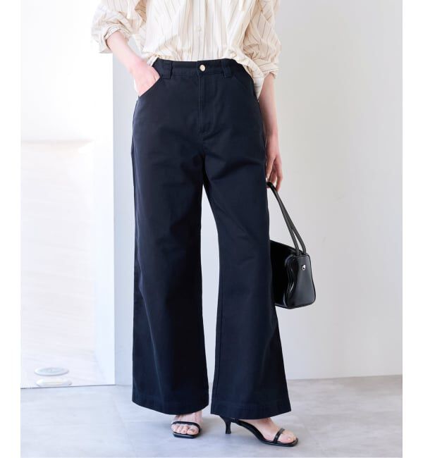 U by SPICK&SPAN「《新色 / 追加》ヴィンテージライクチノパンツ」|チノ|ネイビー