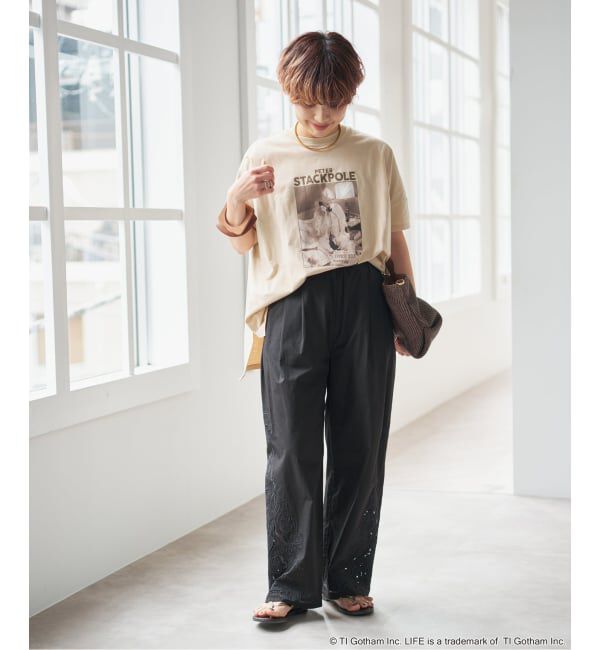 Spick and Span「GOOD ROCK SPEED / グッドロックスピード LPC 別注フォトドルマンTシャツ 2」|Tシャツ・カットソー|