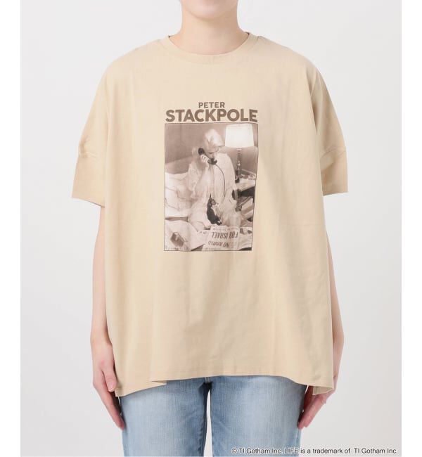 Spick and Span「GOOD ROCK SPEED / グッドロックスピード LPC 別注フォトドルマンTシャツ 2」|Tシャツ・カットソー|