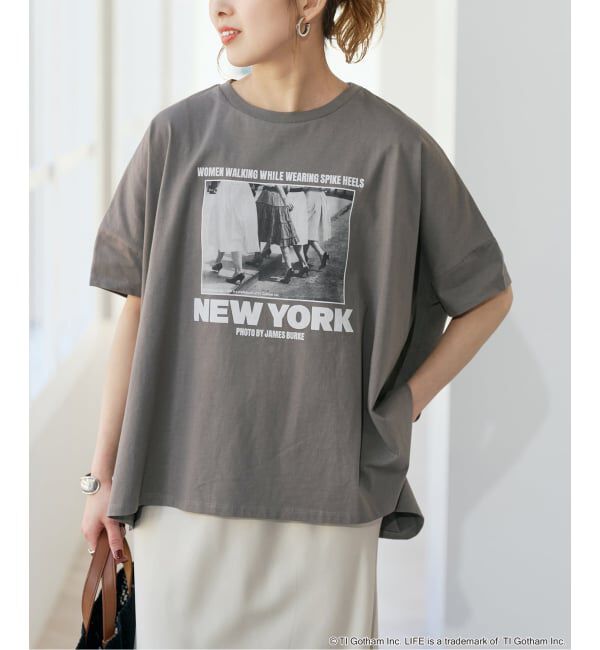 Spick and Span「GOOD ROCK SPEED / グッドロックスピード LPC 別注フォトドルマンTシャツ 2」|Tシャツ・カットソー|