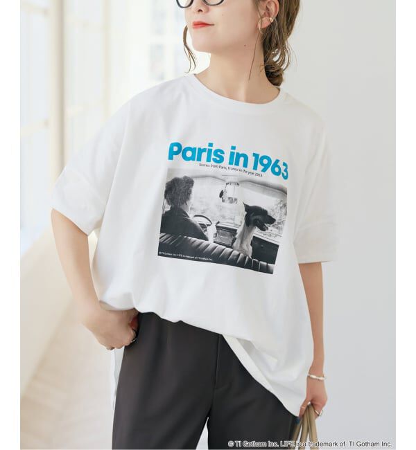 Spick and Span「GOOD ROCK SPEED / グッドロックスピード LPC 別注フォトドルマンTシャツ 2」|Tシャツ・カットソー|ホワイト