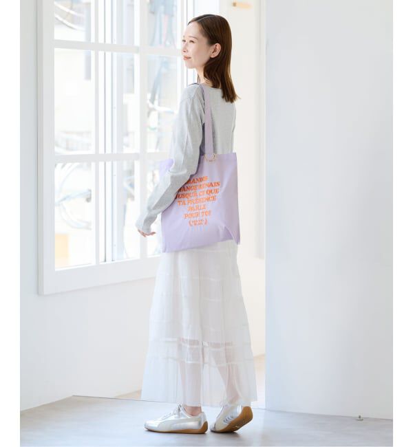 U by SPICK&SPAN「シアーミックスティアードスカート」|スカート|