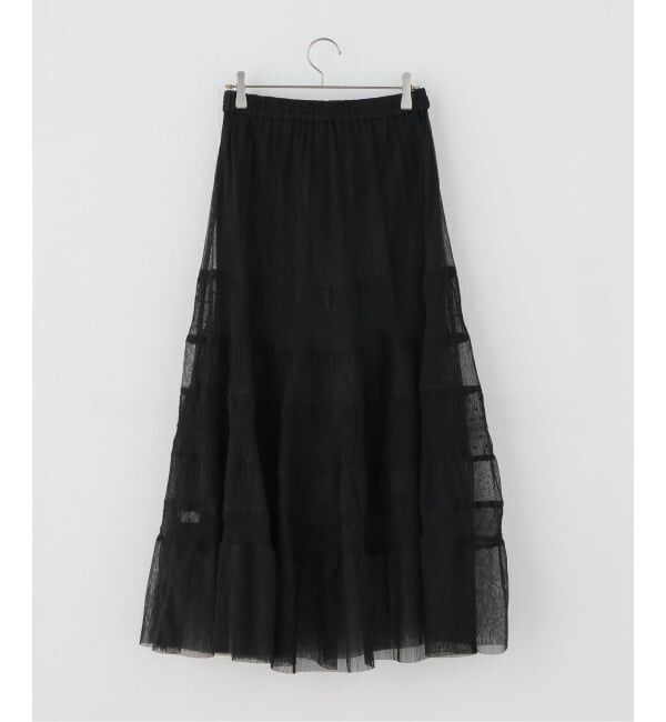 U by SPICK&SPAN「シアーミックスティアードスカート」|スカート|