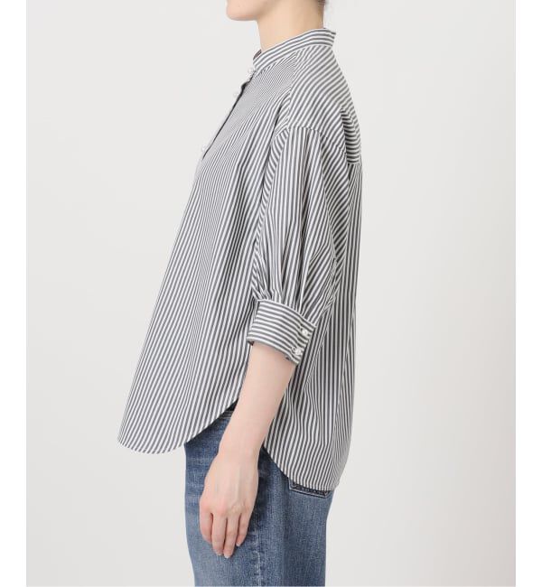 Spick and Span「《WEB限定 / 追加2予約》パールボタンギャザースリーブシャツ」|シャツ・ブラウス|