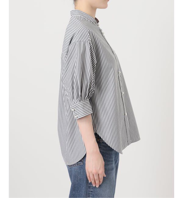 Spick and Span「《WEB限定 / 追加2予約》パールボタンギャザースリーブシャツ」|シャツ・ブラウス|