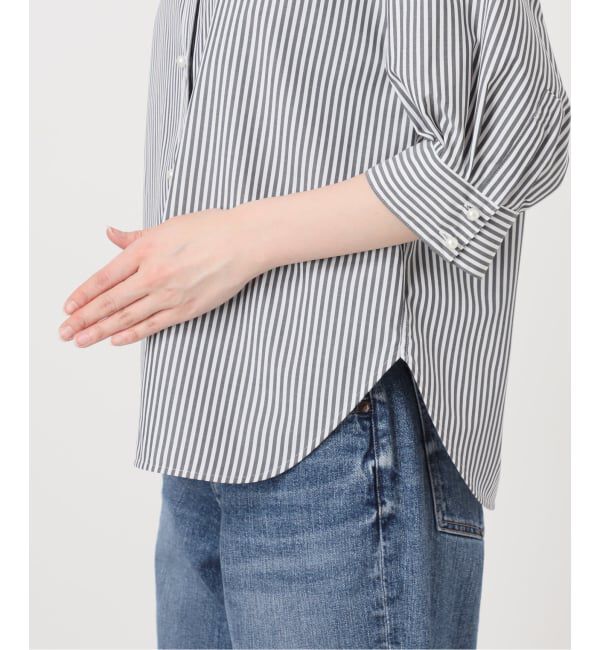 Spick and Span「《WEB限定 / 追加2予約》パールボタンギャザースリーブシャツ」|シャツ・ブラウス|