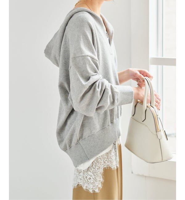 Spick and Span「《WEB限定 / 追加3予約》レースサテンチュニックキャミソール」|キャミソール|