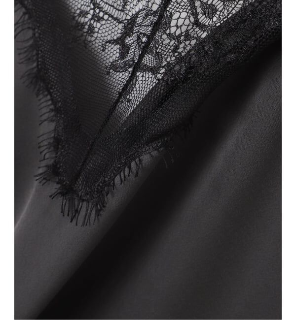 Spick and Span「《WEB限定 / 追加3予約》レースサテンチュニックキャミソール」|キャミソール|