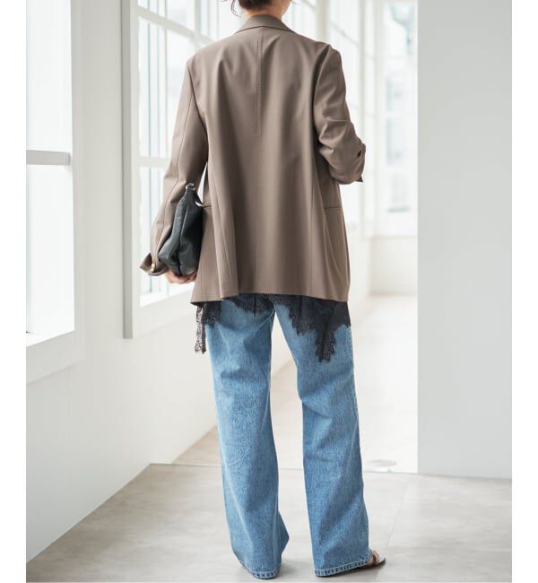 Spick and Span「《WEB限定 / 追加3予約》レースサテンチュニックキャミソール」|キャミソール|