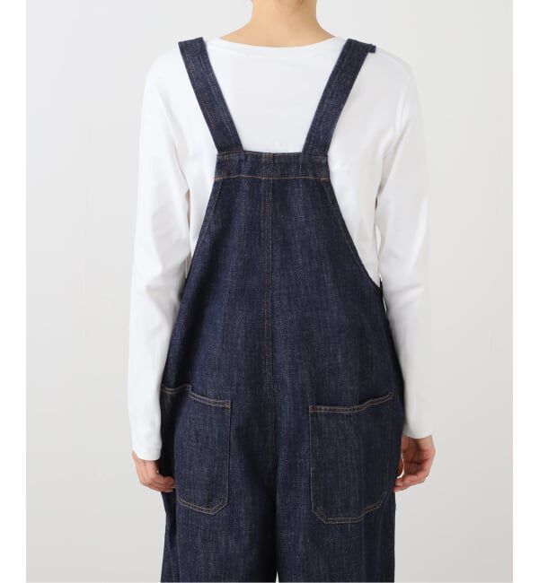  「【洗える】Munich/ミューニック スラブコットンデニムオールインワン」|オールインワン|