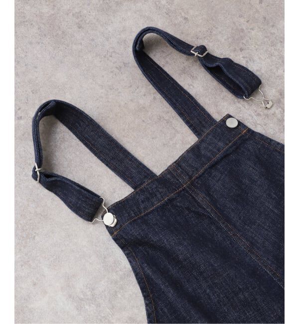  「【洗える】Munich/ミューニック スラブコットンデニムオールインワン」|オールインワン|