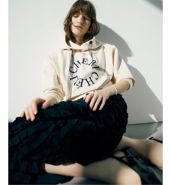  「【洗える】PROVOKE/プロヴォーク フリルマキシスカート」|スカート|