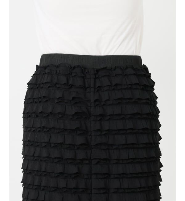  「【洗える】PROVOKE/プロヴォーク フリルマキシスカート」|スカート|