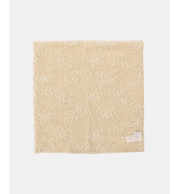  「【洗える】レーススカーフ」|バンダナ・スカーフ|ベージュ