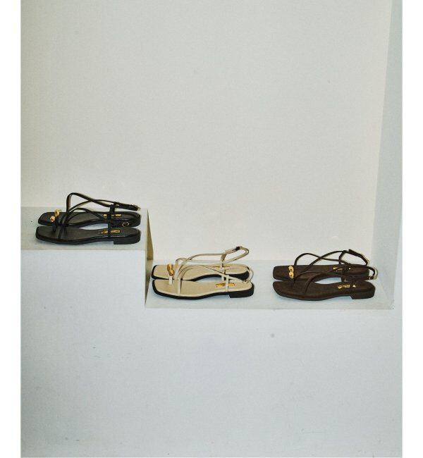  「《追加3》GRISEメタルリングクロストングサンダル」|サンダル|