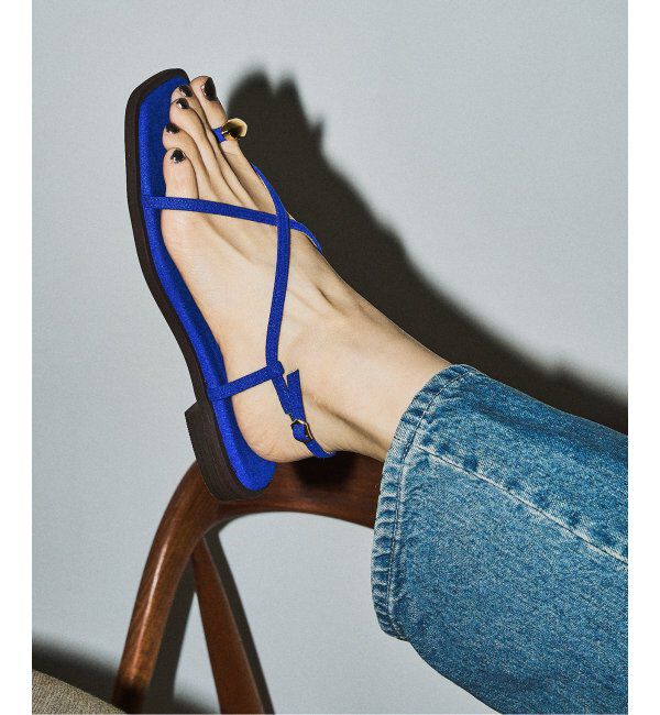  「《追加3》GRISEメタルリングクロストングサンダル」|サンダル|