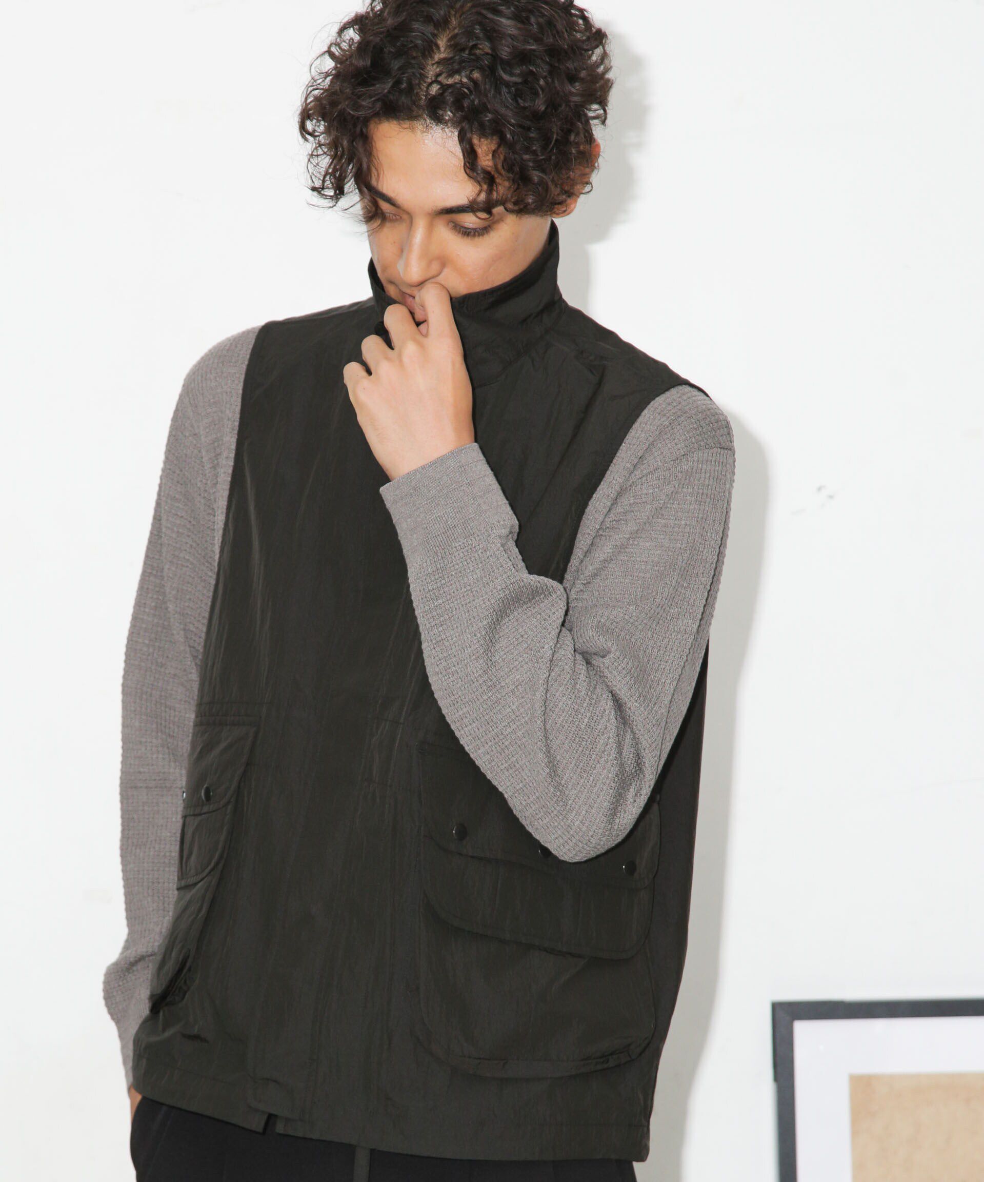 nano･universe「ナイロンストリームベスト」|ダウンベスト・ベスト|