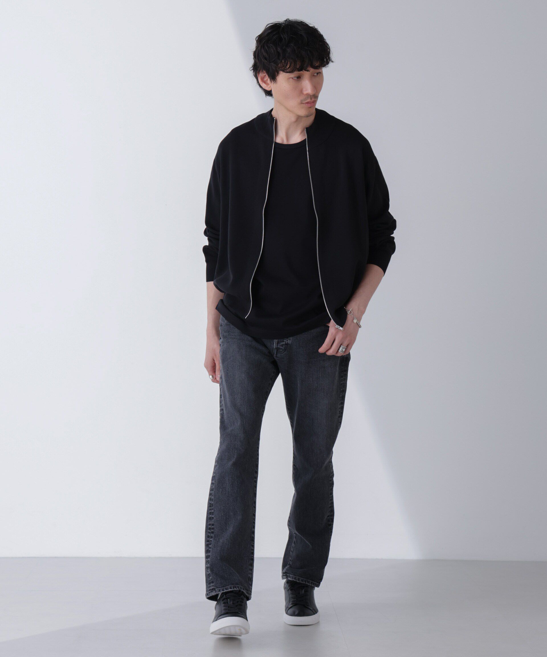 nano･universe「14ゲージミラノリブドライバーズニット(手洗い可能)」|ニット・セーター|