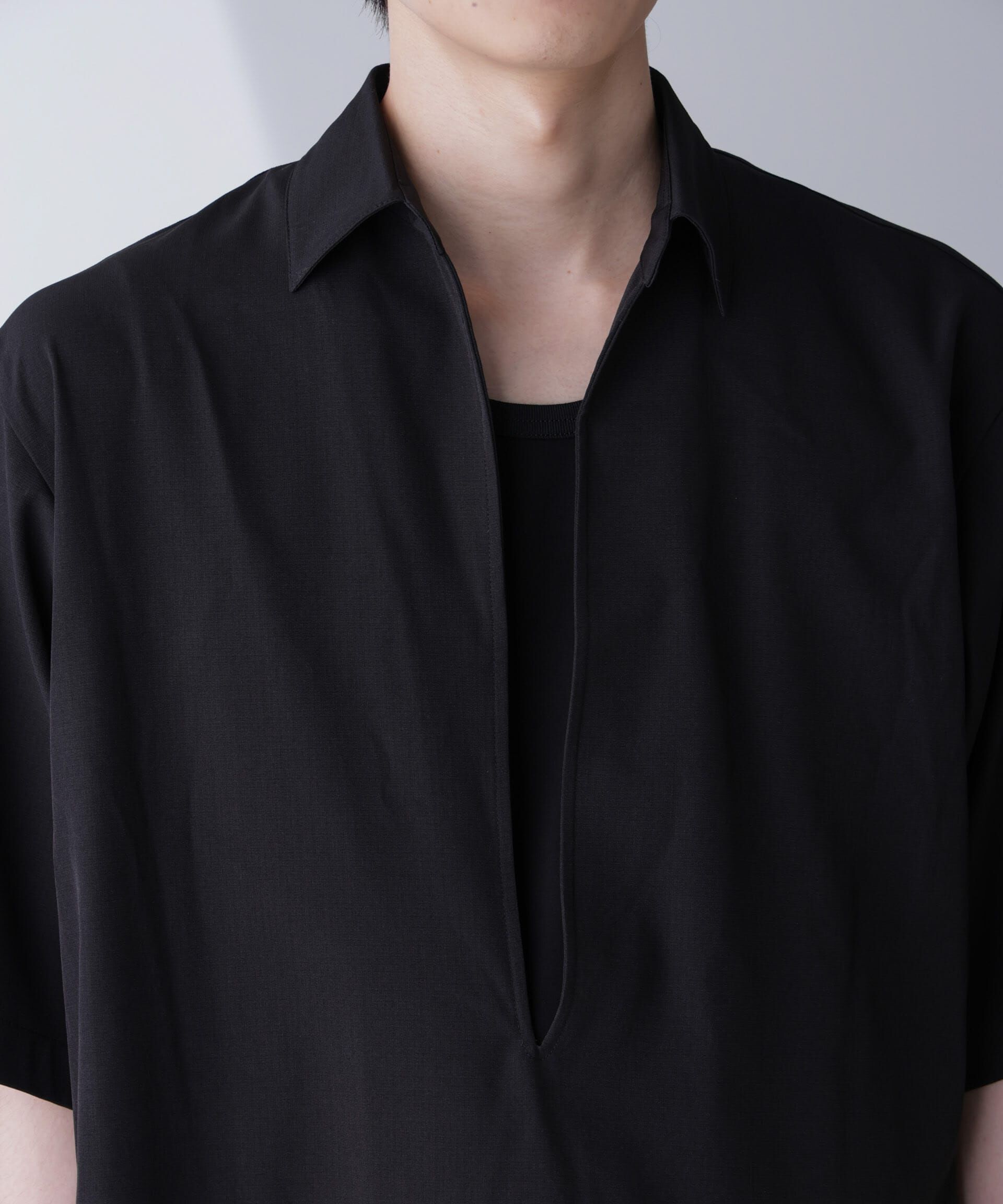 nano･universe「スキッパーPOシャツ 半袖」|シャツ・ブラウス|