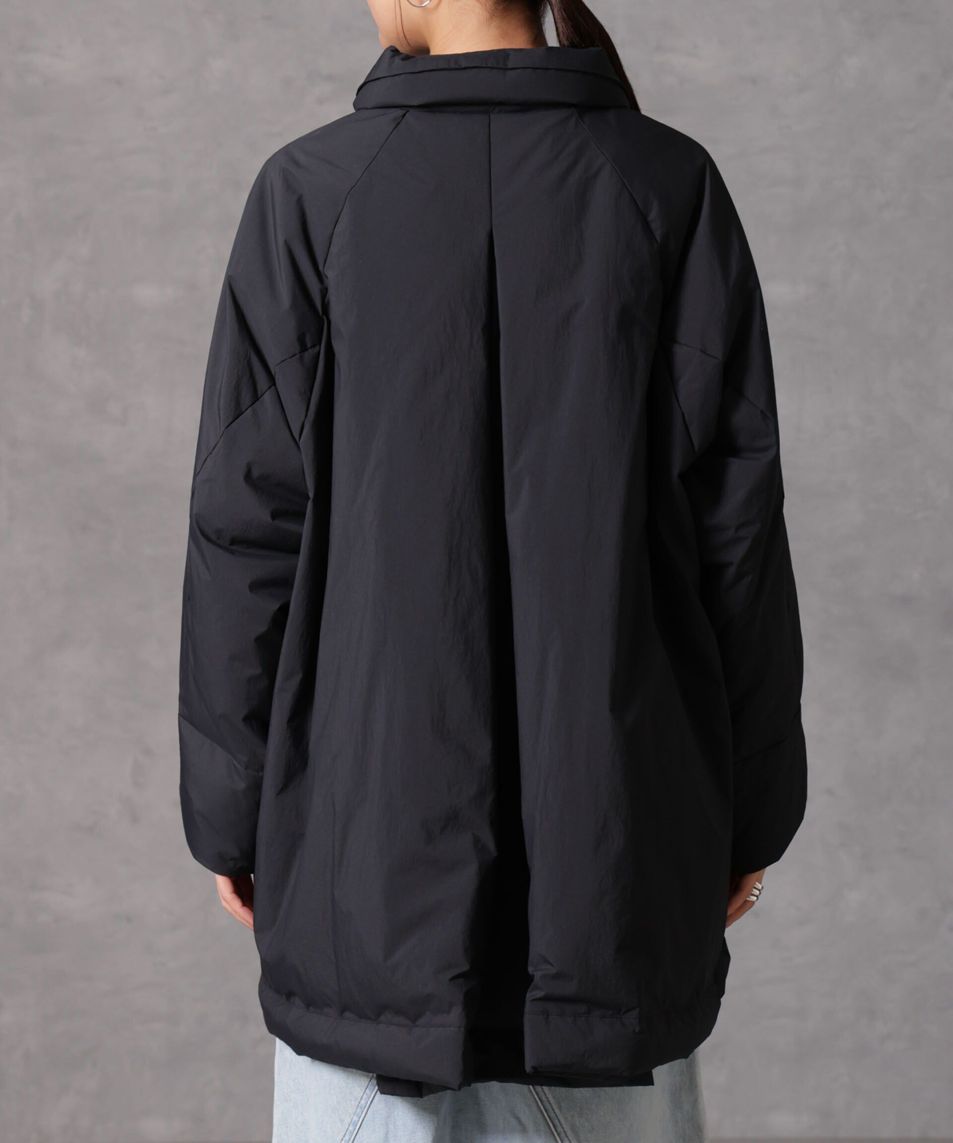 nano･universe「「西川ダウン(R)」ミドル丈バックタックコート」|ダウン|