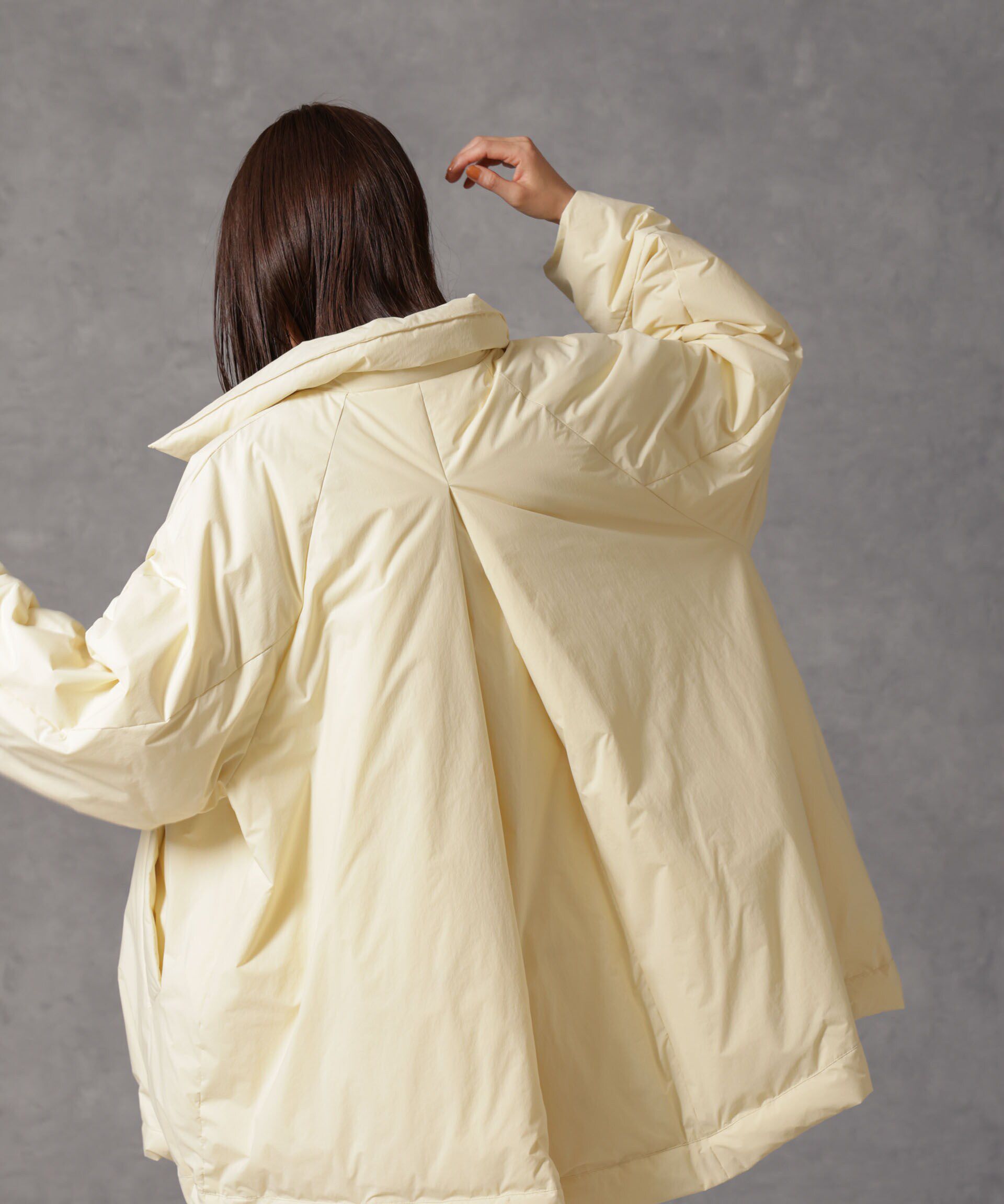 nano･universe「「西川ダウン(R)」ミドル丈バックタックコート」|ダウン|