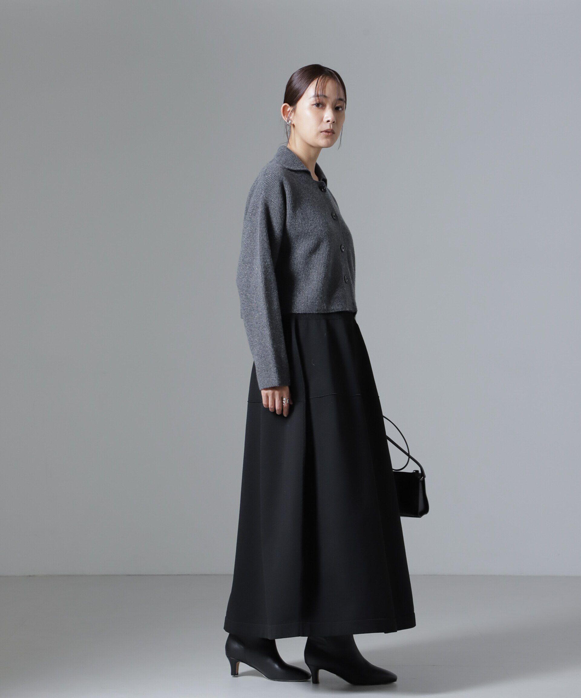 nano･universe「片畔ラメカラーカーディガン」|ニット・セーター|