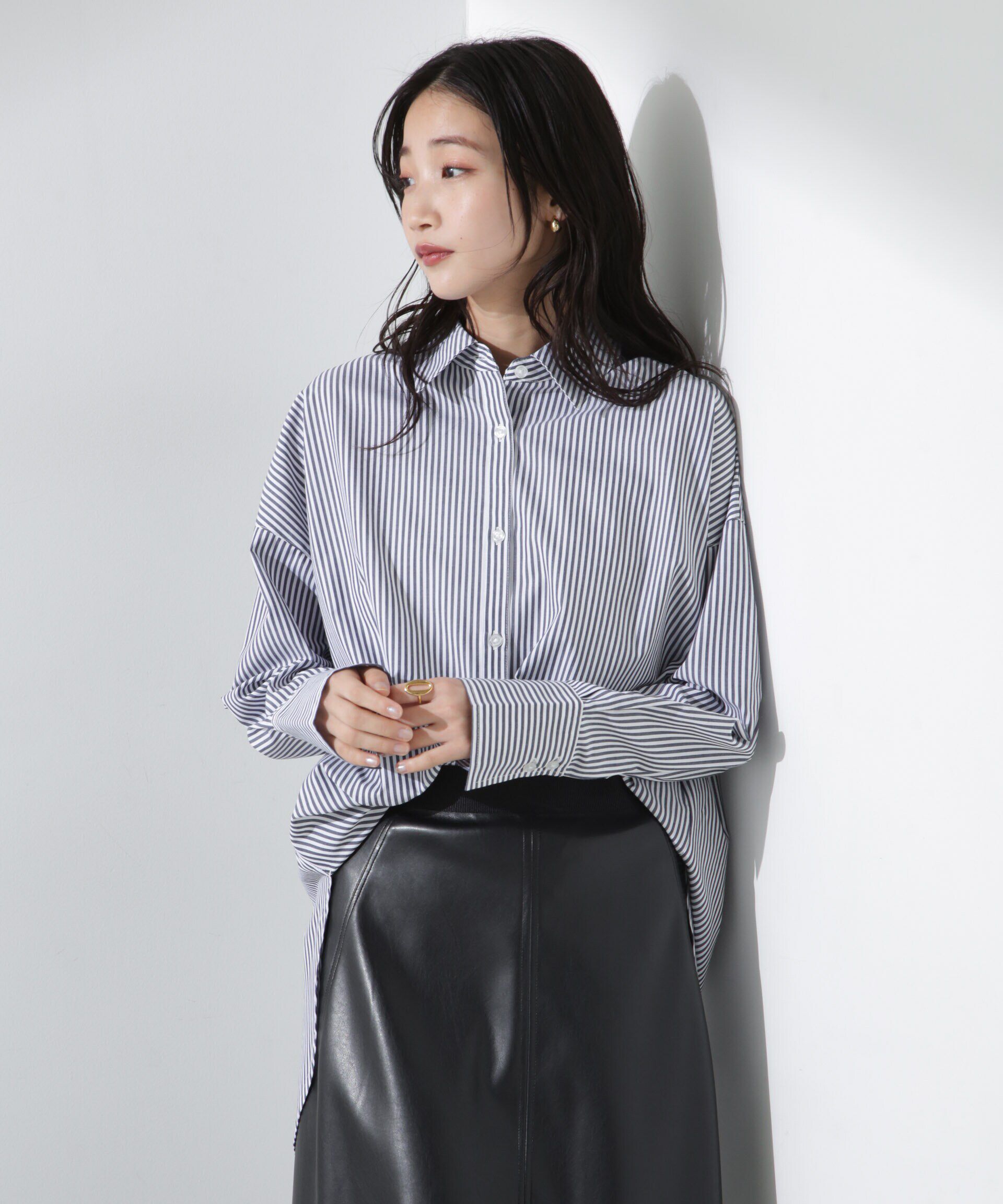 nano･universe「ブロードワイドシルエットシャツ」|シャツ・ブラウス|