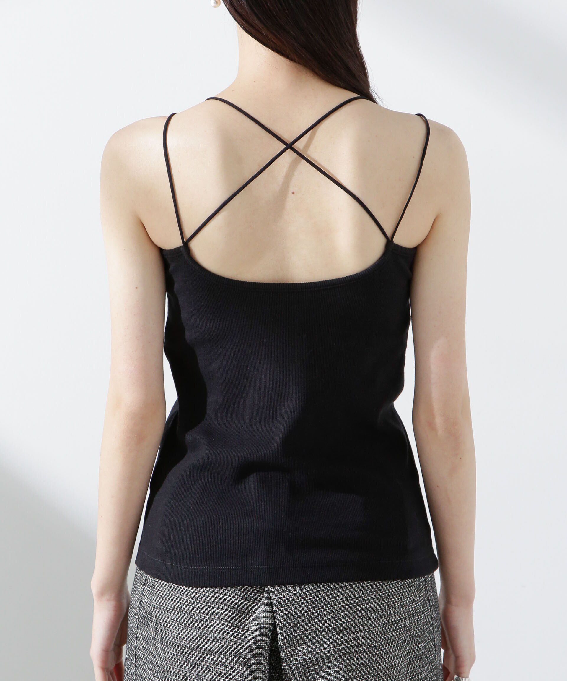 nano･universe「カップ付きバッククロスキャミソール」|Tシャツ・カットソー|