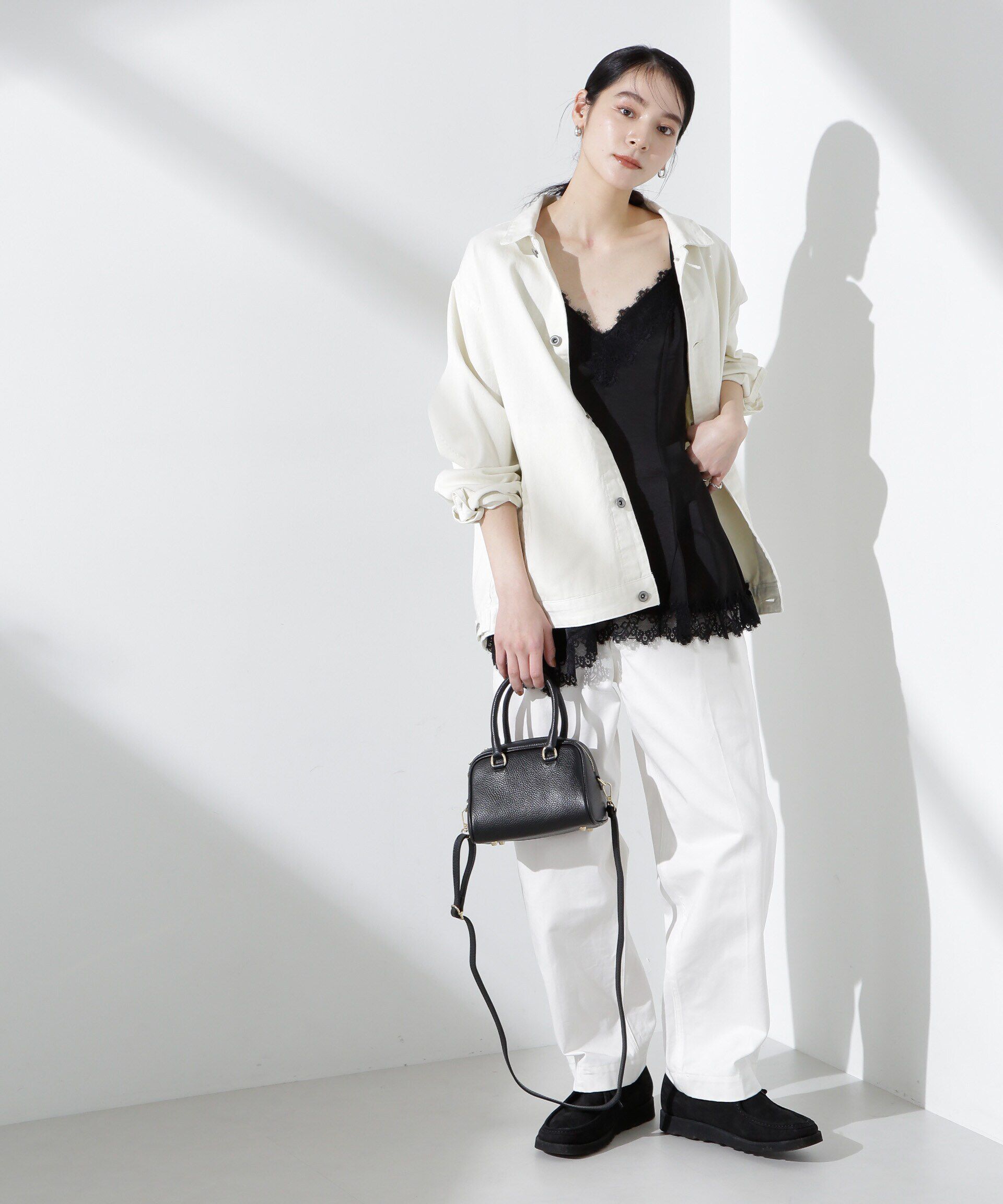 nano･universe「アシンメトリーレースミニワンピース」|Tシャツ・カットソー|