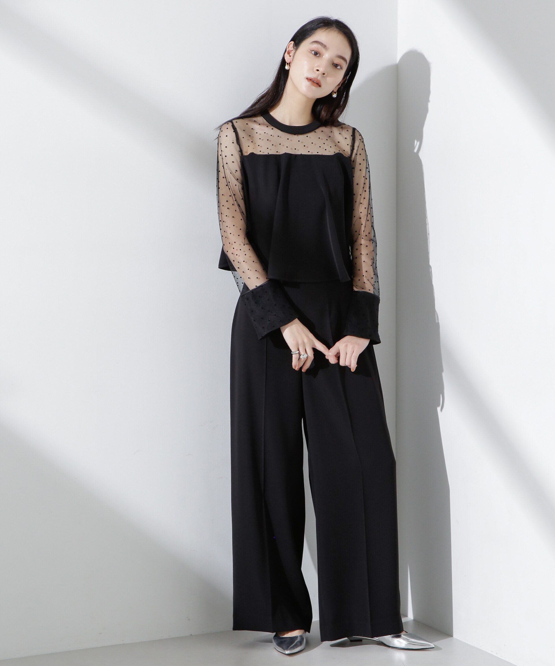 nano･universe「フロッキードットチュールセットアップ」|ワンピース|