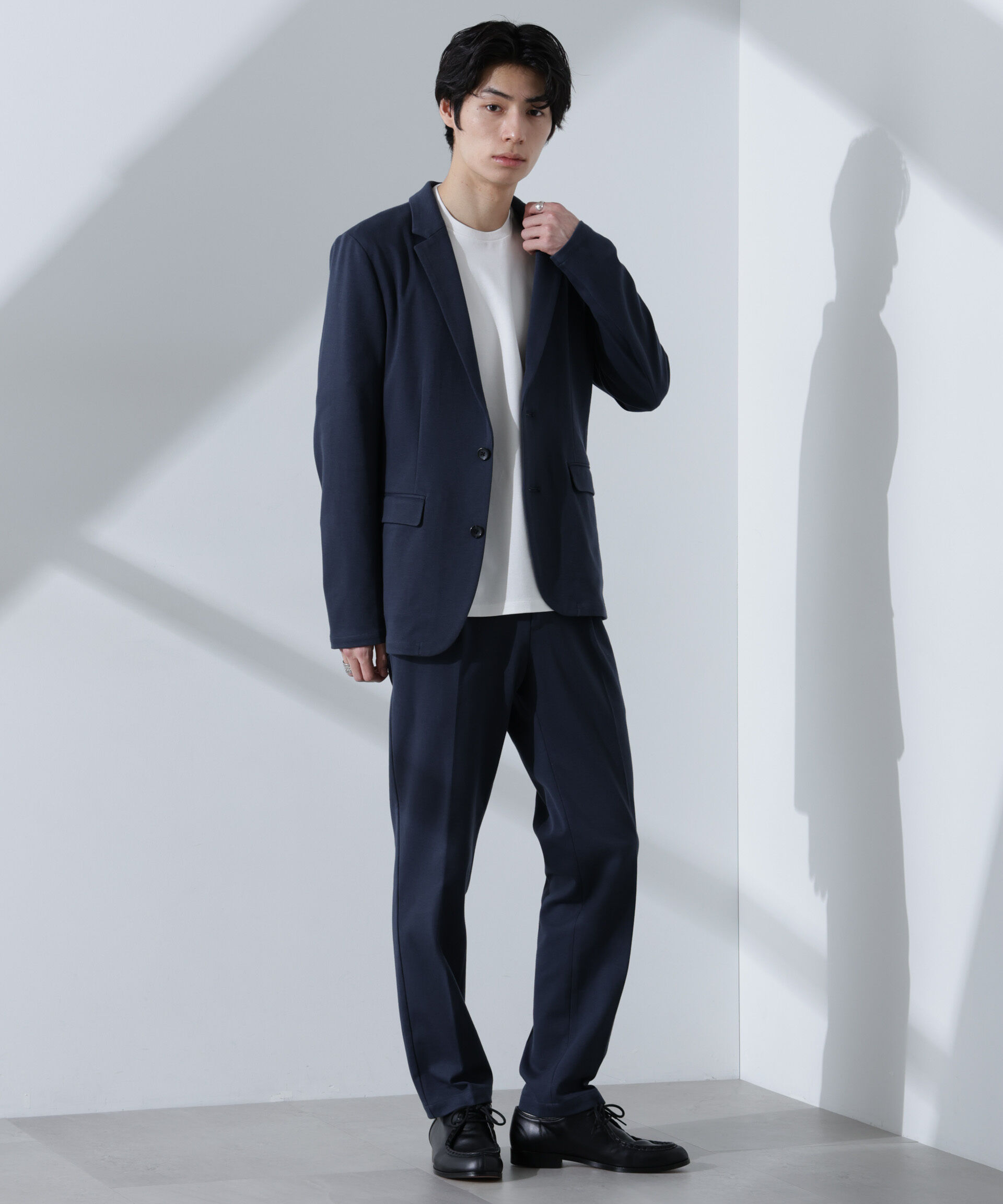 nano･universe「ストレッチカノコジャケット(セットアップ可)」|テーラードジャケット|