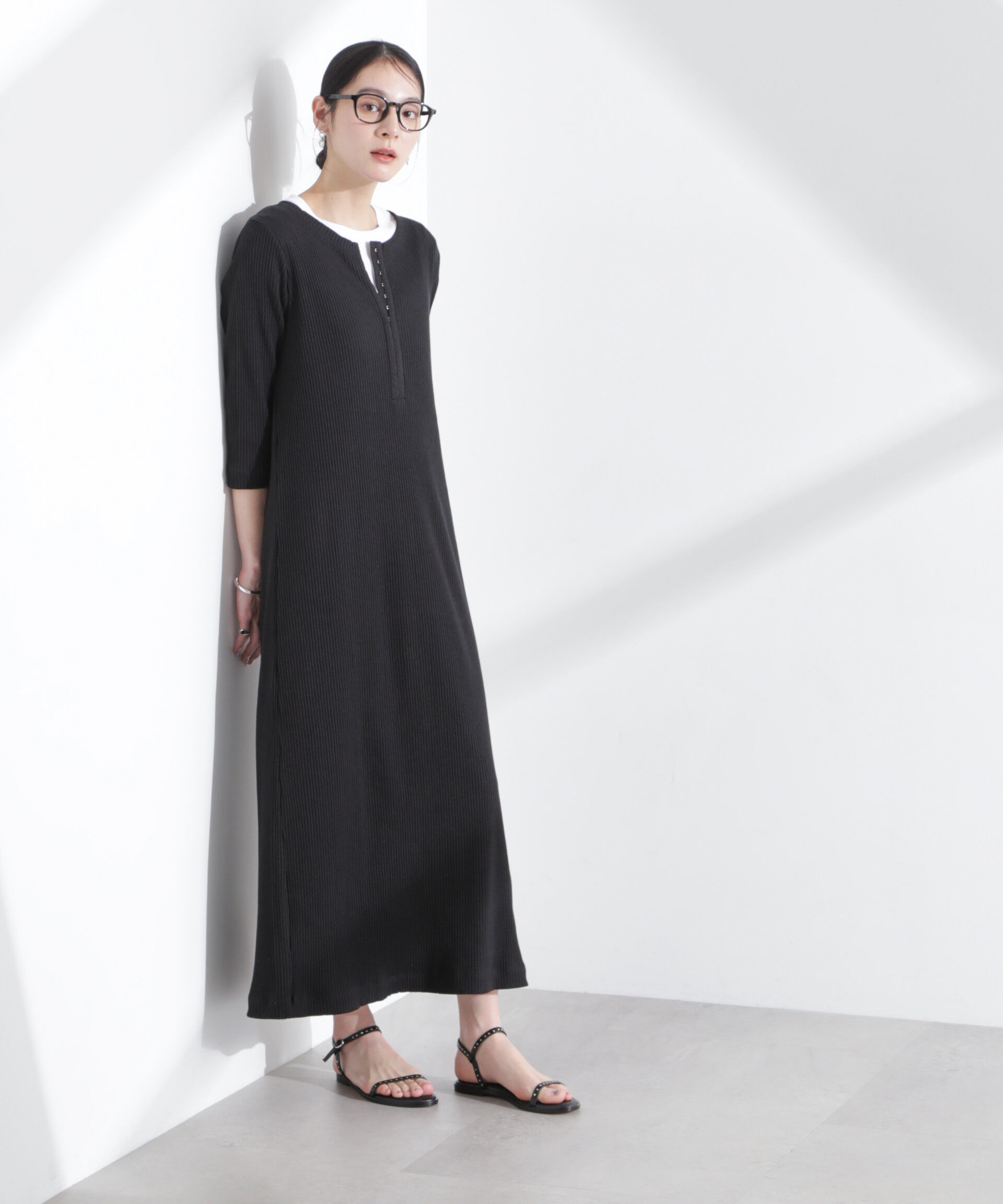 nano･universe「メニーホックカットリブワンピース」|ワンピース|