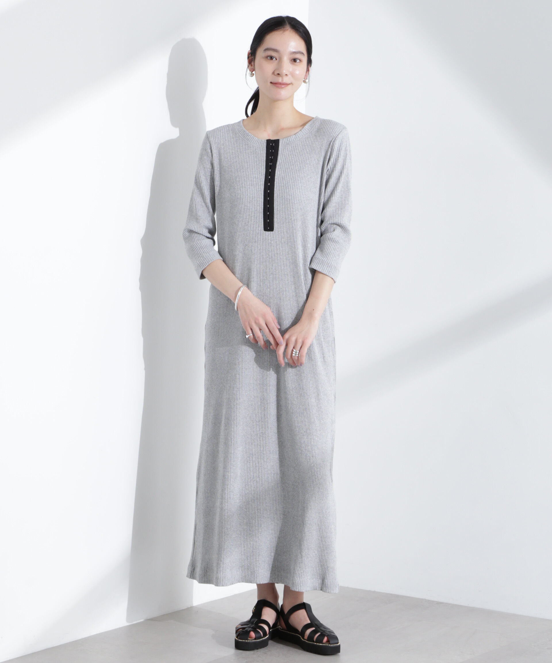 nano･universe「メニーホックカットリブワンピース」|ワンピース|