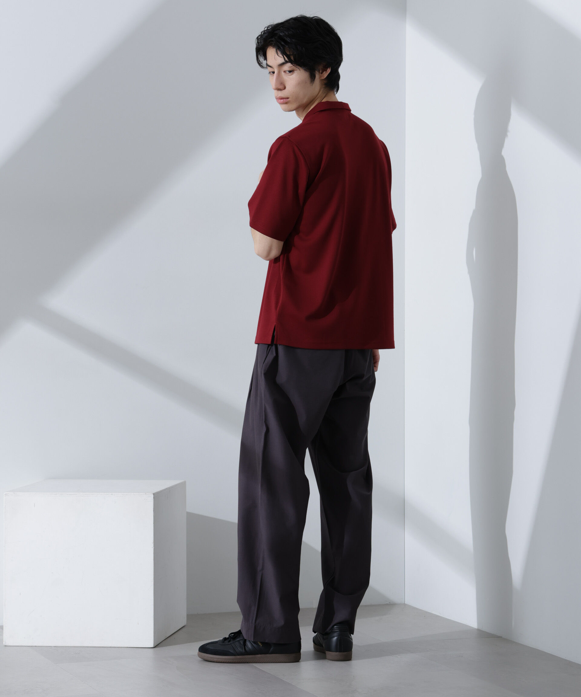 nano･universe「Pe/Ry鹿の子ポロシャツ 半袖」|Tシャツ・カットソー|