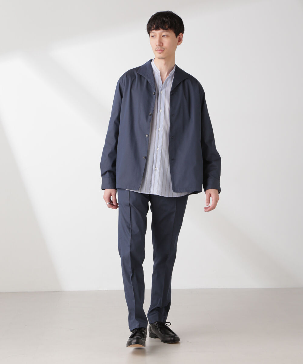 nano･universe「ソラーロライトストレッチワイドカラージャケット(セットアップ可)」|ブルゾン・スタジャン|