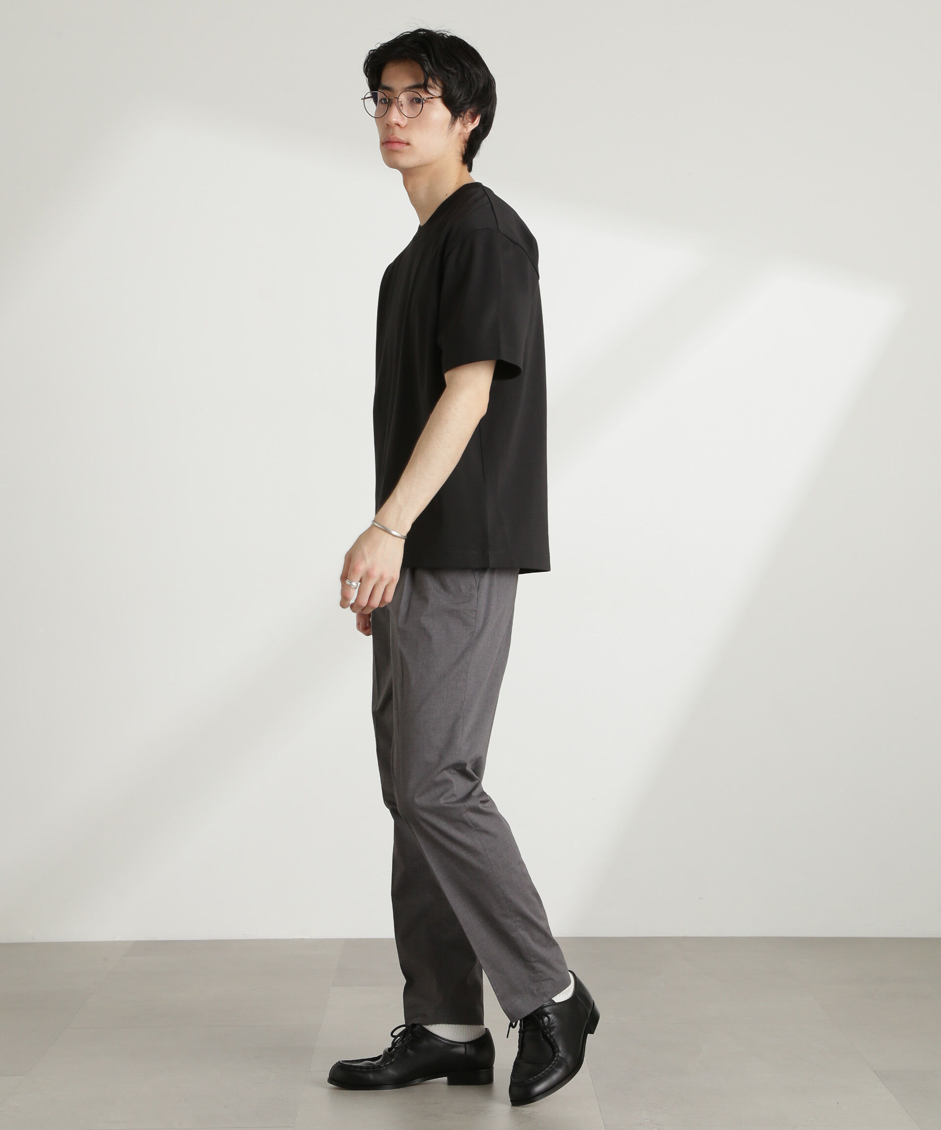 nano･universe「ダブルスムースクルーネックBIGTシャツ 半袖」|Tシャツ・カットソー|