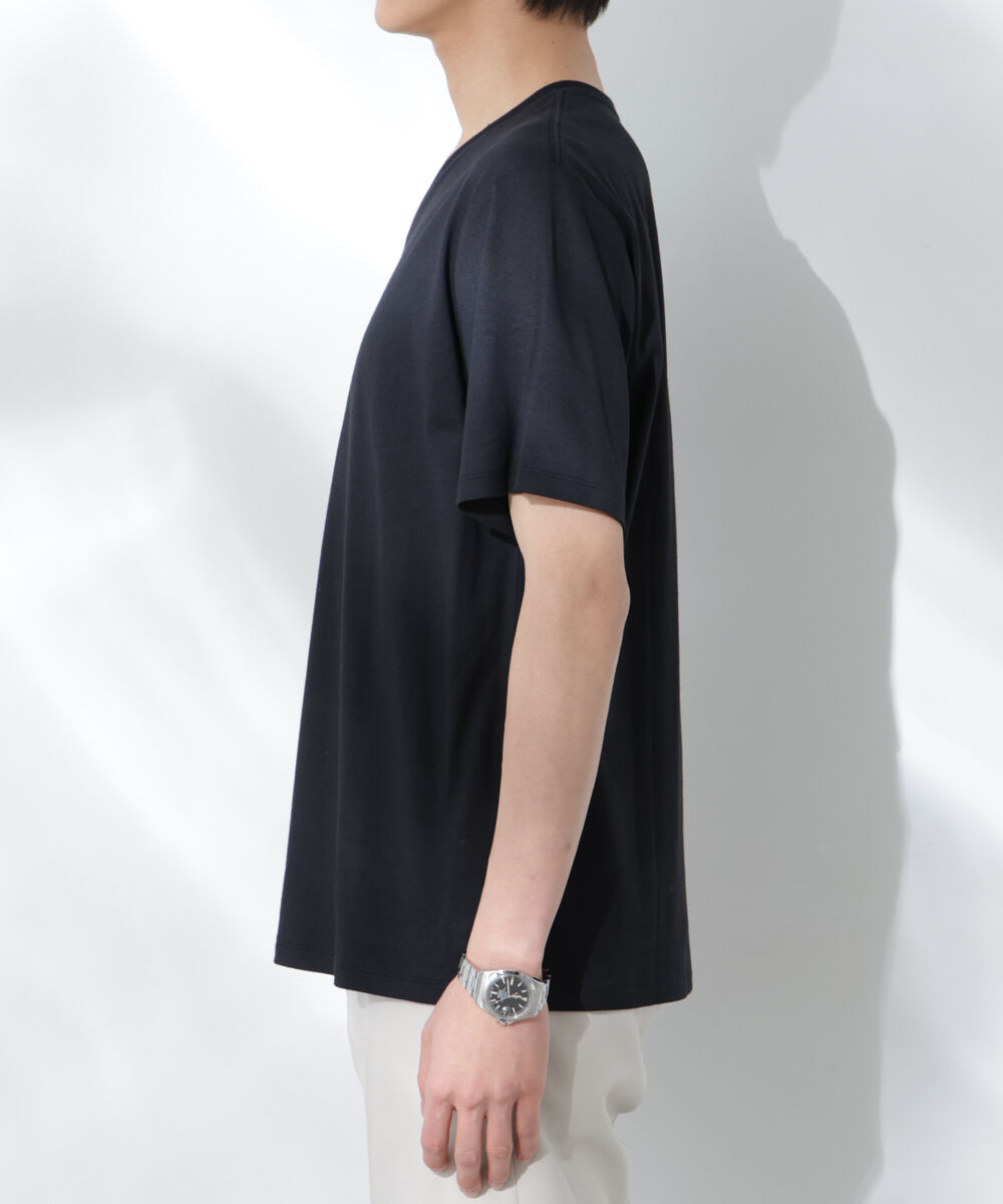 nano･universe「WEB限定/Anti Soaked(R) 汗染み防止 Vネック レギュラーシルエットTシャツ」|Tシャツ・カットソー|