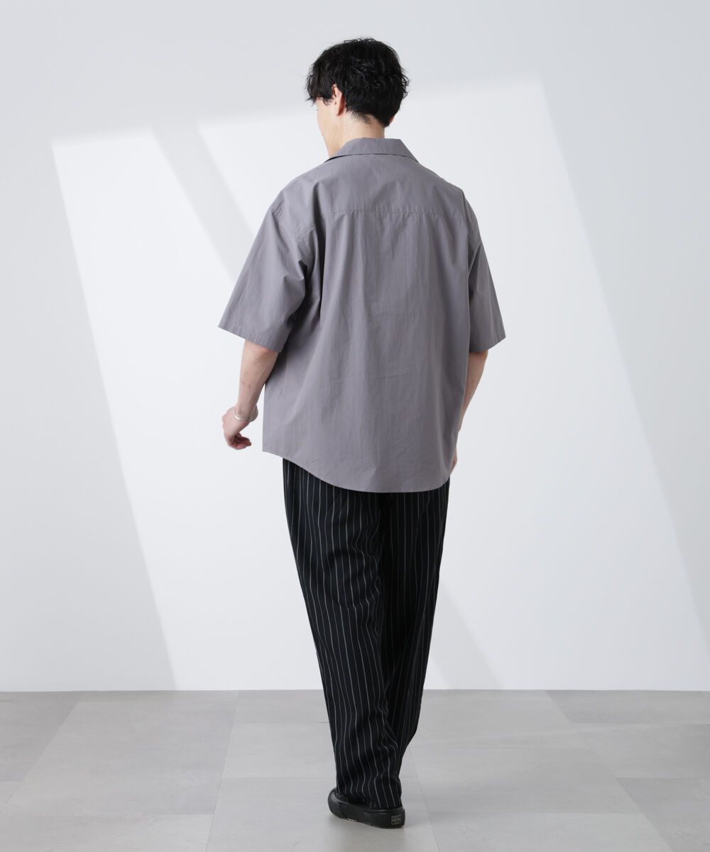 nano･universe「「大人のワイドシャツ」オープンカラー 半袖」|シャツ・ブラウス|