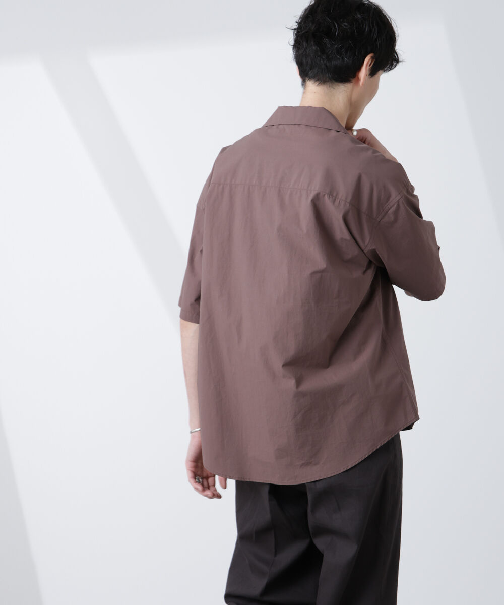 nano･universe「「大人のワイドシャツ」オープンカラー 半袖」|シャツ・ブラウス|