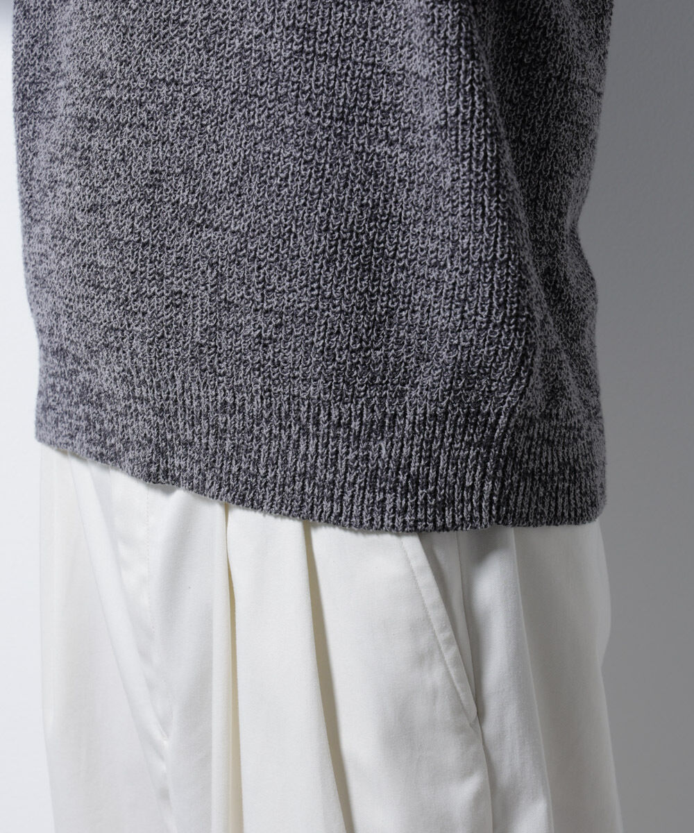 nano･universe「ミックスメランジニットポロ」|ニット・セーター|