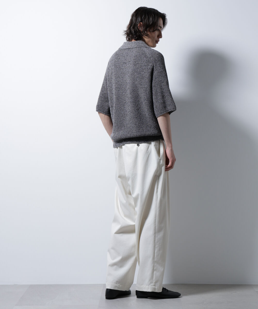 nano･universe「ミックスメランジニットポロ」|ニット・セーター|