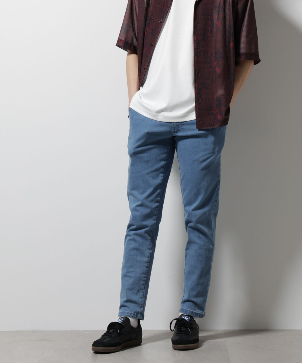nano･universe「 NORMANBROS/NORMANBROS別注 ストレッチイージーデニム」|チノ|L.ブルー1