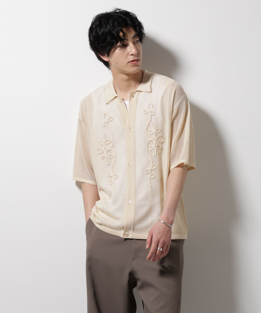 nano･universe「クラフトシャツ 半袖」|シャツ・ブラウス|アイボリー7
