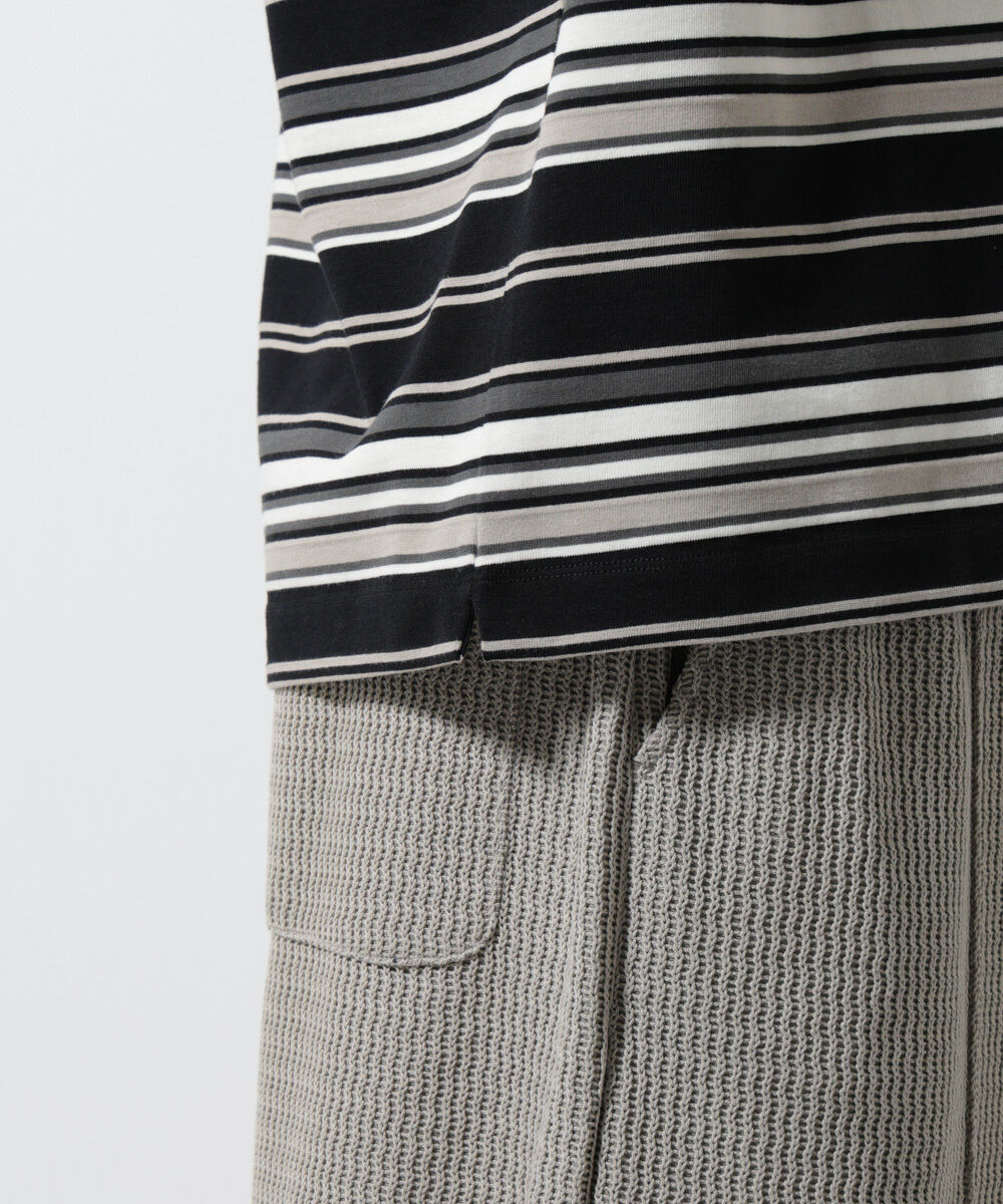 nano･universe「マルチボーダーリラックスＴシャツ 半袖」|Tシャツ・カットソー|