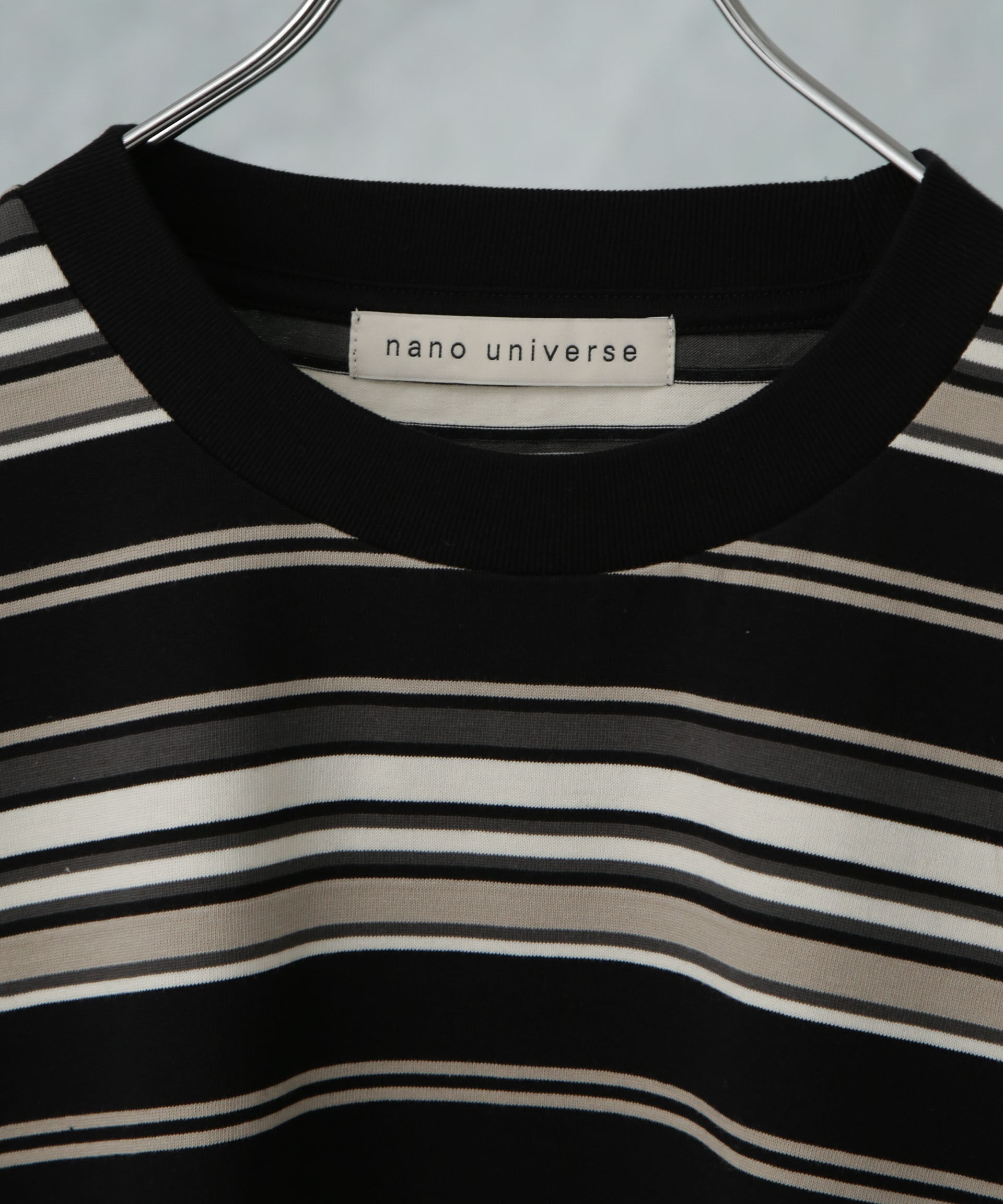 nano･universe「マルチボーダーリラックスＴシャツ 半袖」|Tシャツ・カットソー|